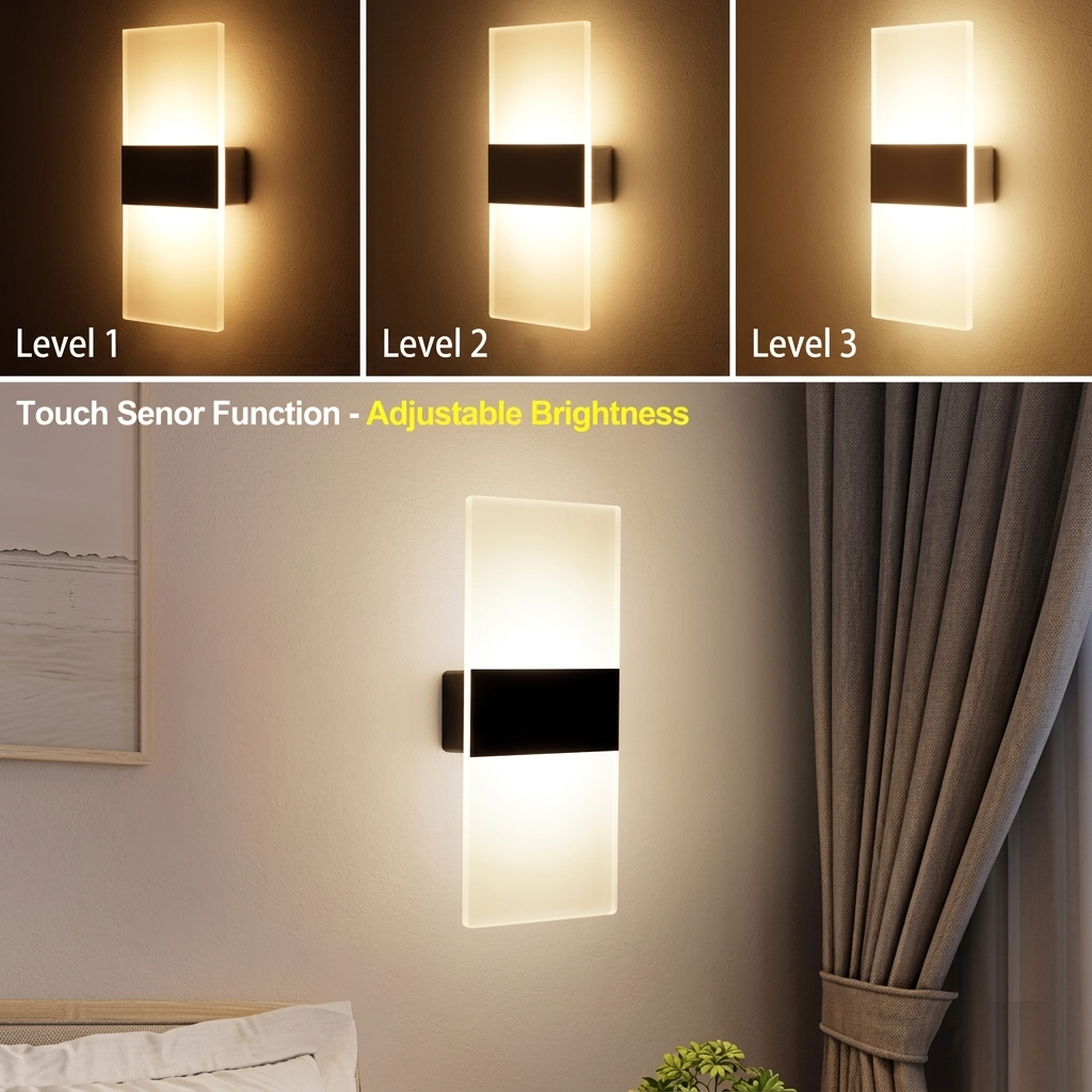 Indoor Sensor USB Charging Wall Lamp