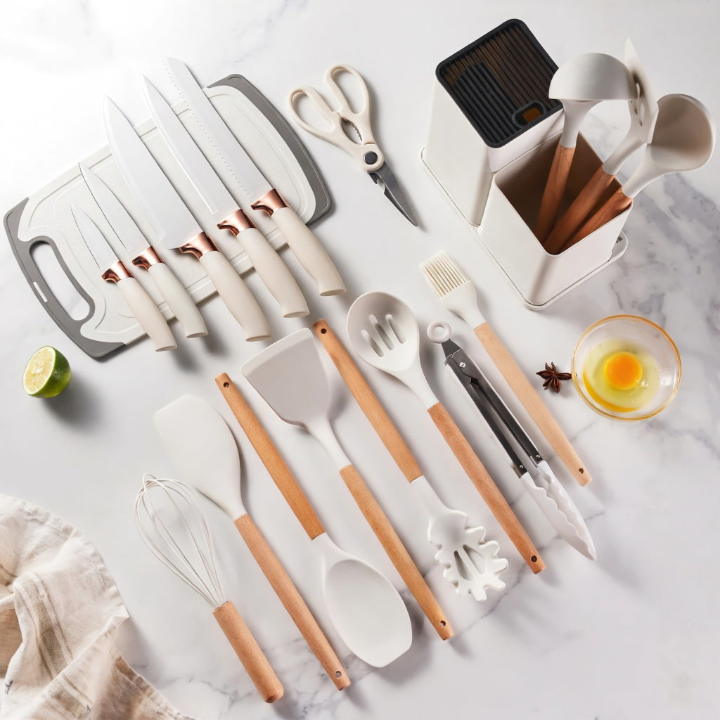 19PCS Utensil and Knife Toolkit